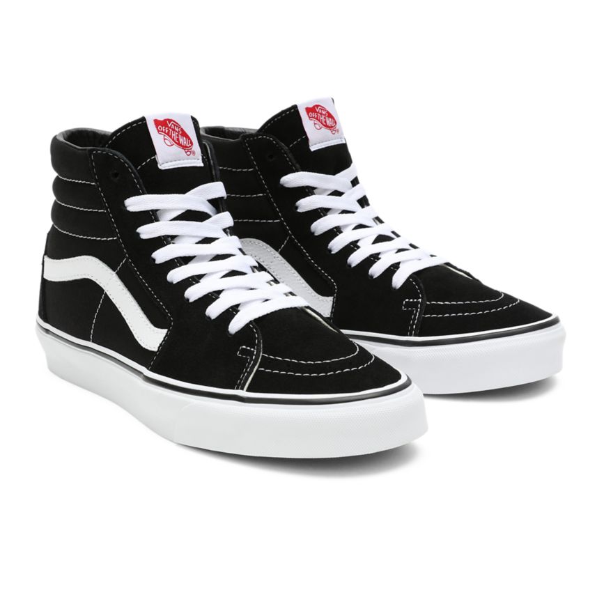 Vans Sk8-Hi Dam Svarta/Vita - Vans Höga Skor Sverige (IYCEF6803)